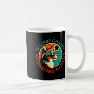 Shirt Totality Cat Retro Total Solar Coffee Mug