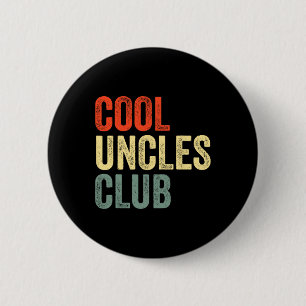 Shirt Vintage Cool Uncles Club Funny Fathers Day  6 Cm Round Badge