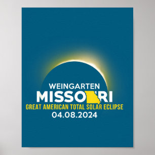 Shirt Weingarten Missouri Mo Total Solar Poster