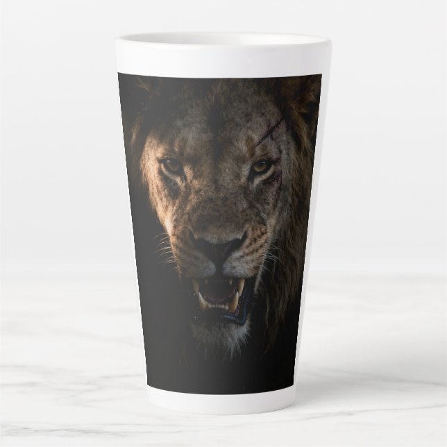 shirt with a lion latte mug (Front)