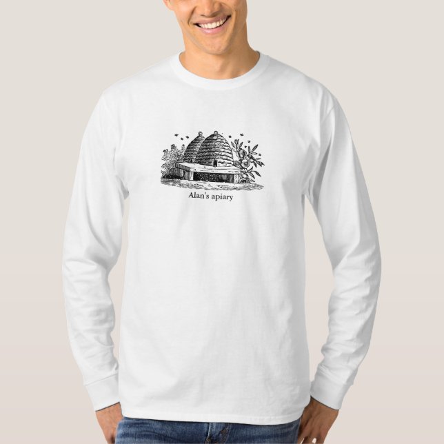 Shirt with vintage image of a beehive (Front)