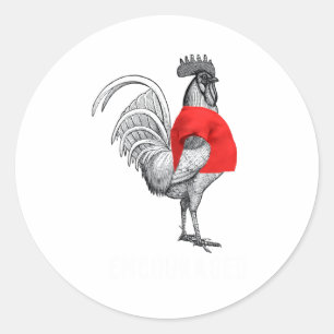 Shirting Encouraged White Text Funny  Classic Round Sticker