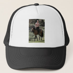 Shirtless Putin Rides a Horse Trucker Hat