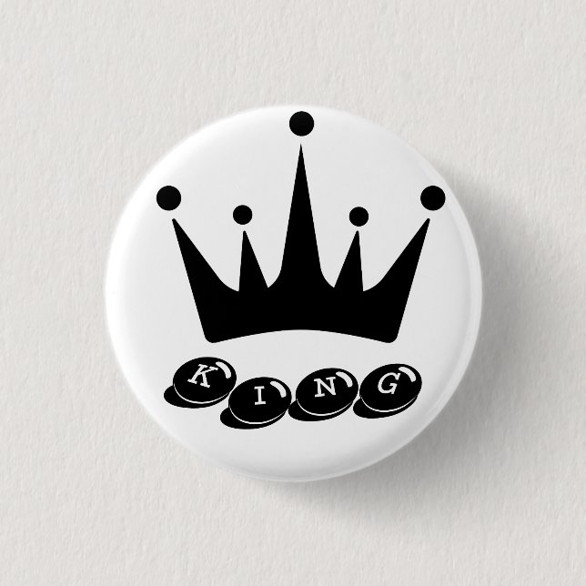 Shirts Black Colour Crown Image King Text Buttons (Front)