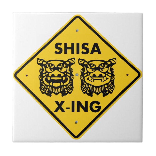 Shisa X-ing Tile (Front)