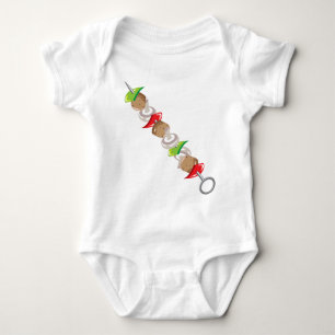 Shish Kabob vector Illustration clip-art Baby Bodysuit