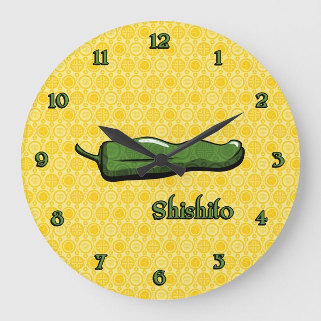 Shishito Chilli Pepper Clock (Front)