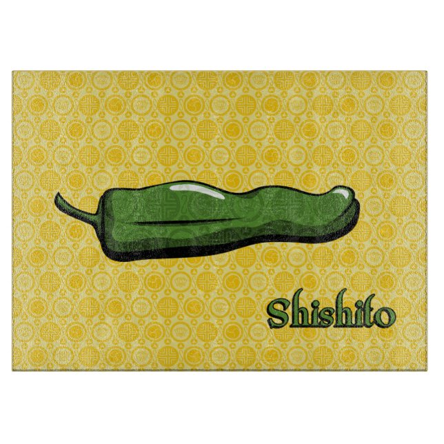 Shishito Chilli Pepper Cutting Board (Front)