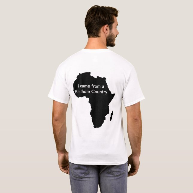 Shithole Countries Basic Men T-Shirt (Back Full)