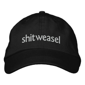 shitweasel embroidered hat