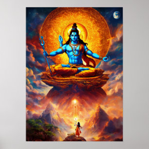 Shiv God Print, Value Poster Paper 