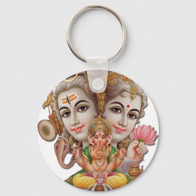 Shiva and family key ring (Front)