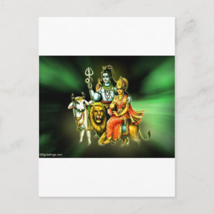 SHIVA AND PARVATHI POSTCARD