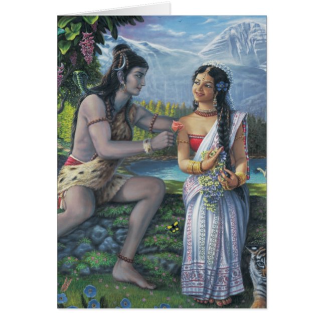 Shiva and Parvati - The All-Auspicious Couple (Front)