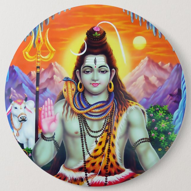 Shiva Button - Version 4 (Front)