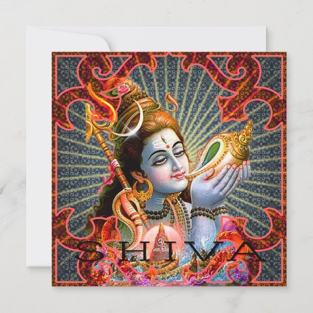 SHIVA card, greeting, invitation (Front)