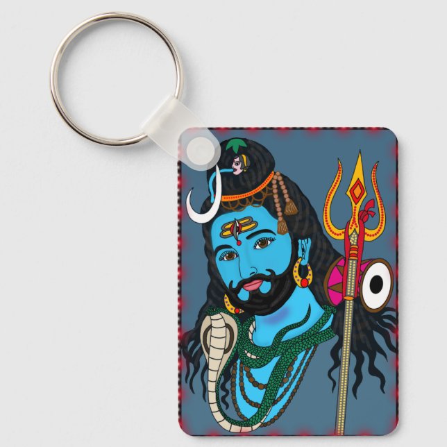Shiva Face Keychain (Front)