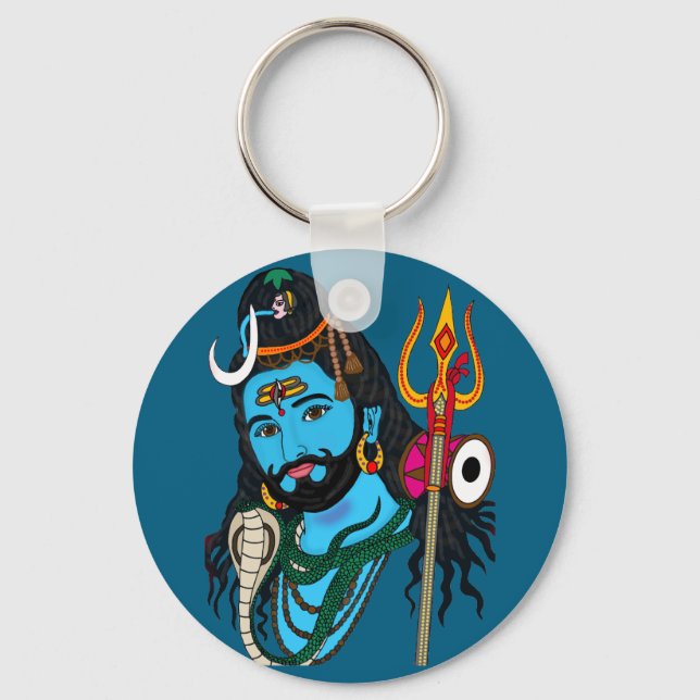 Shiva Face Keychain (Front)