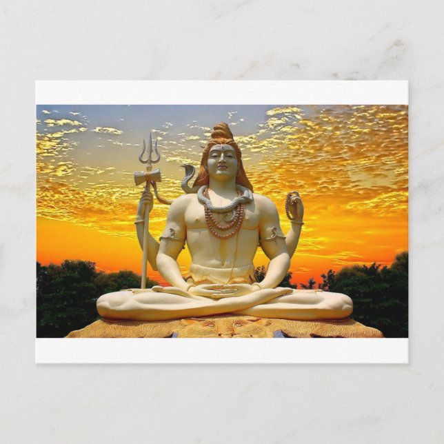 SHIVA HINDU GOD POSTCARD (Front)