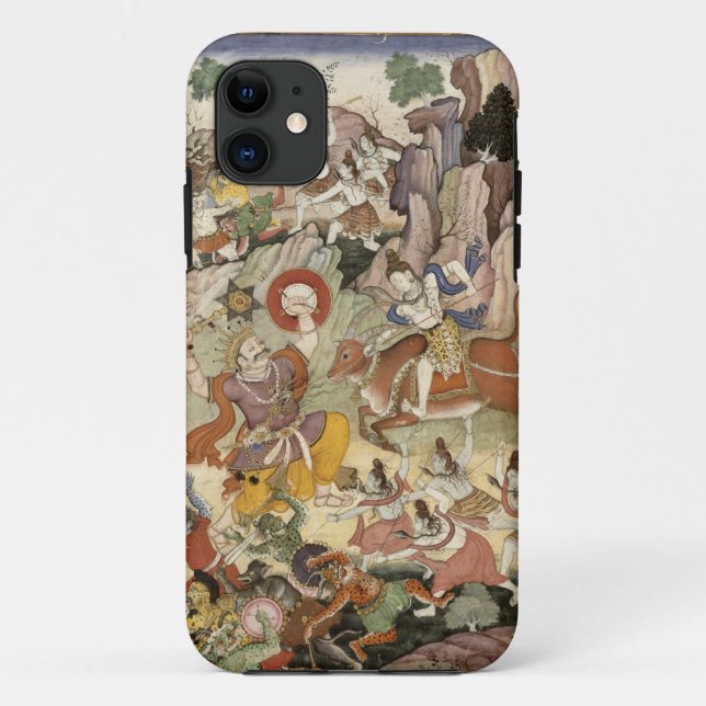 Shiva killing the Demon Andhaka, c.1585-90 Case-Mate iPhone Case (Back)