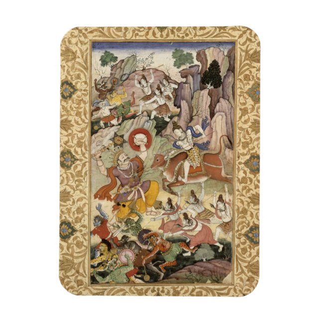 Shiva killing the Demon Andhaka, c.1585-90 Magnet (Vertical)