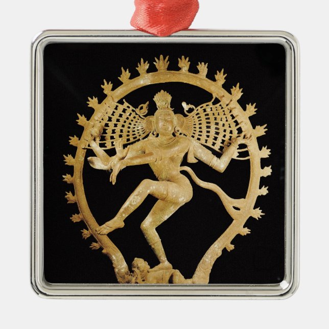 Shiva Nataraja Metal Tree Decoration (Front)
