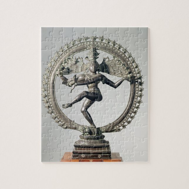 Shiva Nataraja, Tamil Nadu, Late Chola (bronze) Jigsaw Puzzle (Vertical)