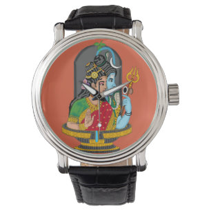 Shiva Parvati Divine Clock  Watch