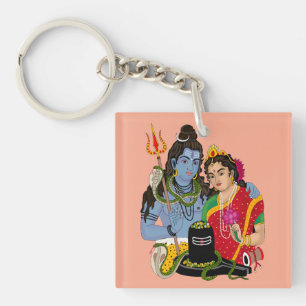 Shiva Parvati Keychain