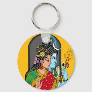 Shiva Parvati Keyring – Divine Couple of Eternal L