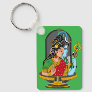 Shiva Parvati Keyring – Divine Couple of Eternal L