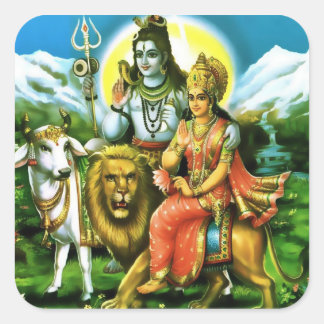 Shiva & Parvati Stickers