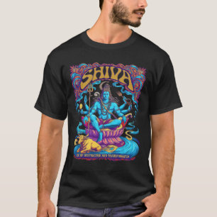 Shiva Print Hindu God Mens Womens Spiritual Tops