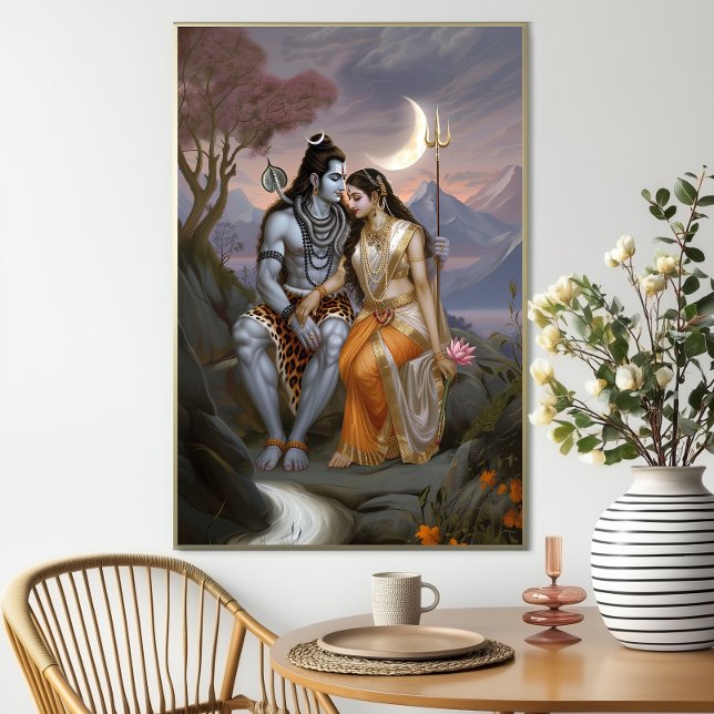 Shiva Shakti: Traditional Hindu Goddess God Poster (Creator Uploaded)