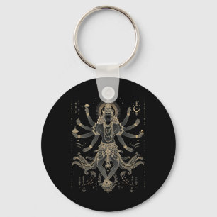 Shiva Spiritual Hindu God Tandava Dance Yoga Medit Key Ring