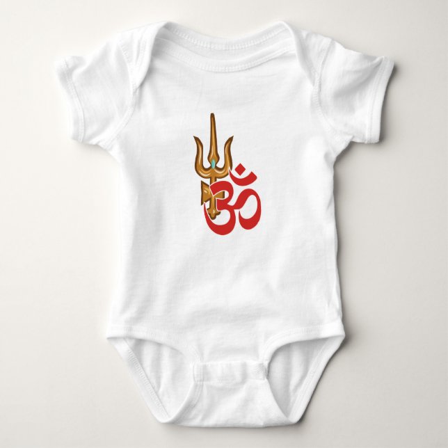 Shiva Trishula Baby Bodysuit (Front)
