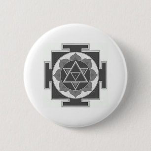 SHIVA YANTRA 6 CM ROUND BADGE