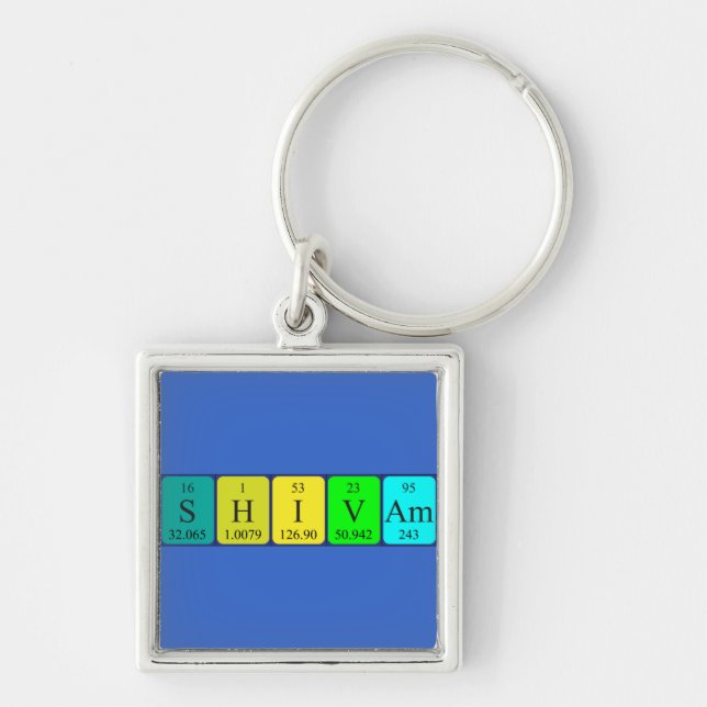 Shivam periodic table name keyring (Front)