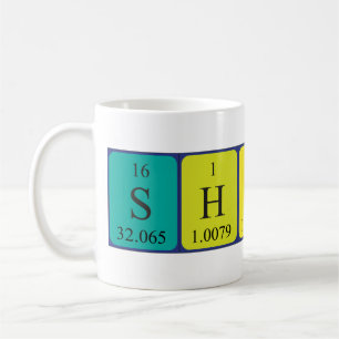 Shivam periodic table name mug