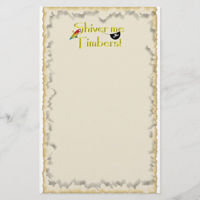 SHIVER ME TIMBERS! STATIONERY (Front)