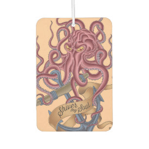 Shiver My Soul   Octopus Tatto Car Air Freshener