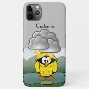 Shivering Rainy Day Penguin Thunder_Cove Case-Mate iPhone Case