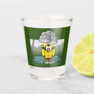 Shivering Rainy Day Penguin Thunder_Cove Shot Glass