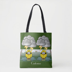 Shivering Rainy Day Penguin Thunder_Cove   Tote Bag