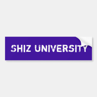 Shiz University Bumper Sticker