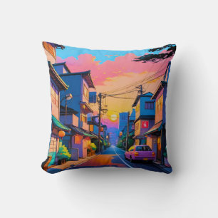 "Shizuka no Michi" (Quiet Street) Cushion