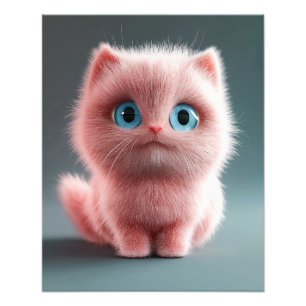 Shmu - The pink kitty Photo Print