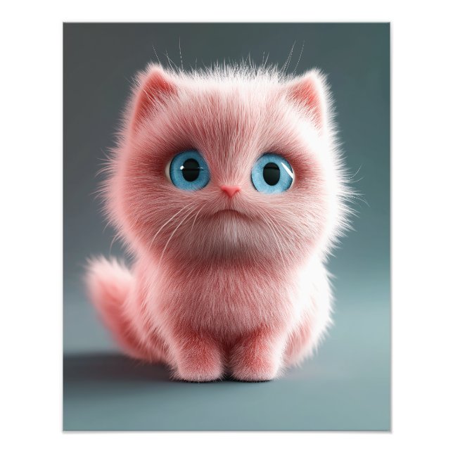 Shmu - The pink kitty Photo Print (Front)