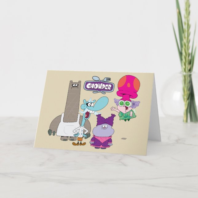 Shnitzel, Mung, Chowder, and Truffles Card (Front)