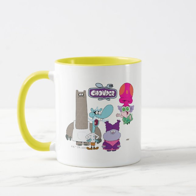 Shnitzel, Mung, Chowder, and Truffles Mug (Left)